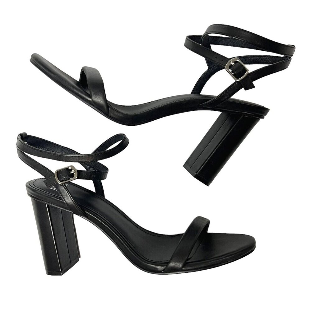 Wittner Carelinah Sandals Size 40 9.5 Strappy Heeled New Flesh Leather Open Toe